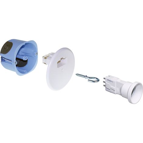 Eur Ohm – Kit DCL eco 2 entrées pour point de centre Diam. 67mm E27eco – Boîte d'encastrement DCL pour installations électriques – Compatible avec éclairage LED