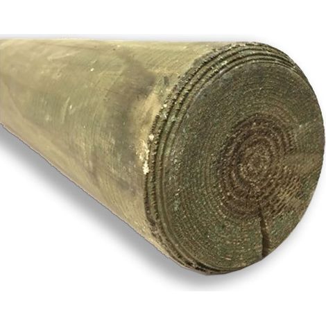 Palo tondo in legno di pino per recinzioni da Ø 8 cm per 200 cm, 4 pezzi (1/3)