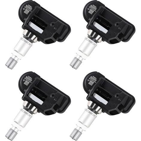 4pcs Capteur TPMS, Compatibles avec Mercedes Classe C, A, GLC, GLE (W205, W176, X253, W166), CLA, CLS, Classe E, S Références OE A0009050030, A0009057200 433MHz Préprogrammés