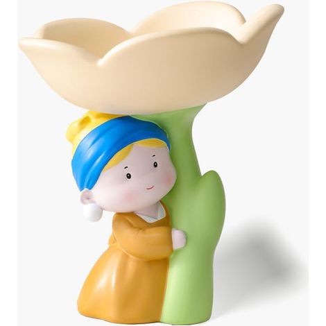 Organisateur Résine Fille Tulipe Mignon - Décoration de Bureau Style Ins avec Stockage Ouvert, Idée Créative pour Entrée ou Table de Chevet, Maison/Bureau (Prêt à Offrir) (1/5)