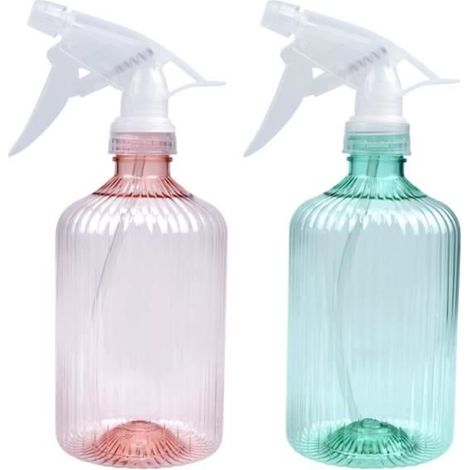 Arrosoir pour Plantes d'Intérieur - Rétro - 2 pièces - Rose Cerise et Vert Menthe - Buse Réglable - Durable