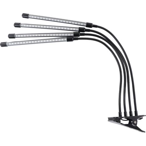 80-LED-Pflanzenlampe für Zimmerpflanzen, zum Anklemmen, flexibler Schwanenhals, einstellbarer Timer, superhell, EU-Stecker 100–240 V (1/5)