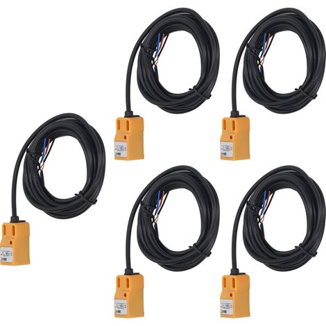 Capteur de Proximité NPN NO 10-30VDC 100mA, Lot de 5, Détection d'Objet, Interrupteur de Proximité (1/5)