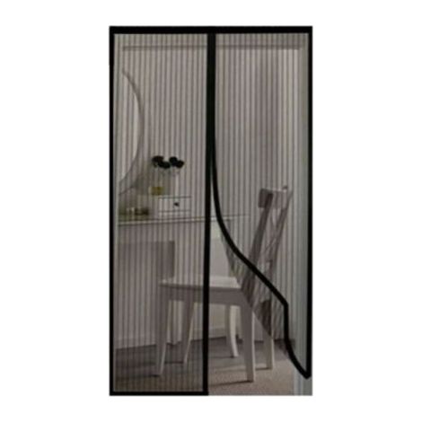 Rideau Moustiquaire Magnétique 100 x 210 cm Noir - Protection Anti-Insectes Sans Perçage pour Portes & Fenêtres, Installation Facile (1/3)