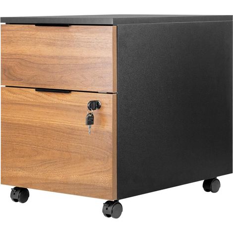 Artisan Kommode in Schwarz und Walnussholz
