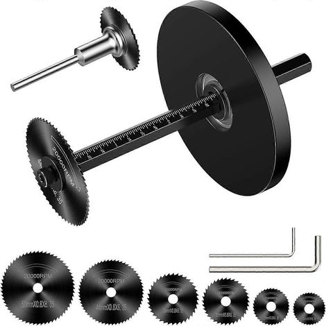 Coupe-tubes PVC intérieur, kit d'outils de coupe gradué - Jauge de profondeur réglable, 6 lames noires, poignée hexagonale noire de 25,8 cm (1/5)
