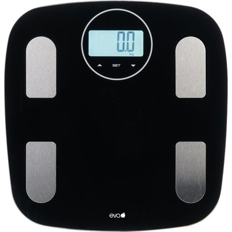 Bilancia Pesapersone da Bagno Digitale Body Fat Nera 180 kg 100 gr (1/2)