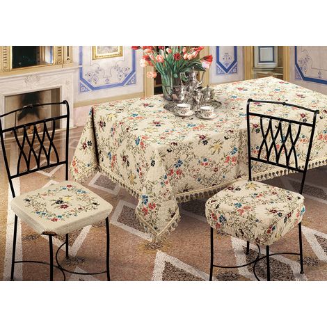 Copritavolo Salotto/Cucina Jacquard Modello Chanell Made In Italy, misura140x220coloreChanell (1/4)
