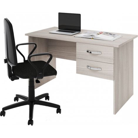 Scrivania due cassetti Tiffany 119x64x75h cm colore olmo (1/2)
