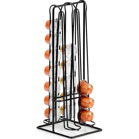 Soporte para c谩psulas de caf茅 Nespresso, de metal, negro, 30 cm (1/5)