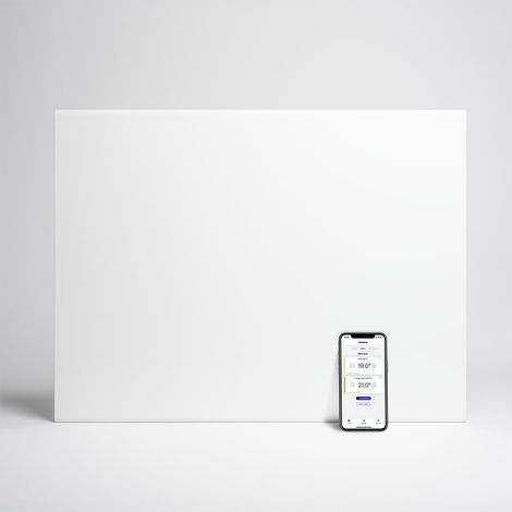 Compact Radiateur Électrique Wi-Fi 1000 W, Convecteur, Blanc (1/5)