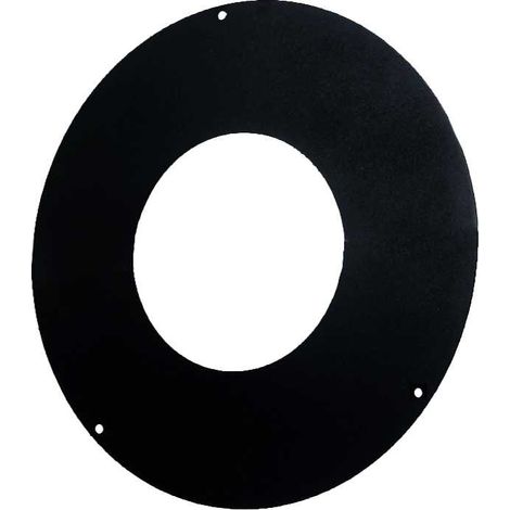 Rosace de finition noire 0° - Pour DPI  150 mm
