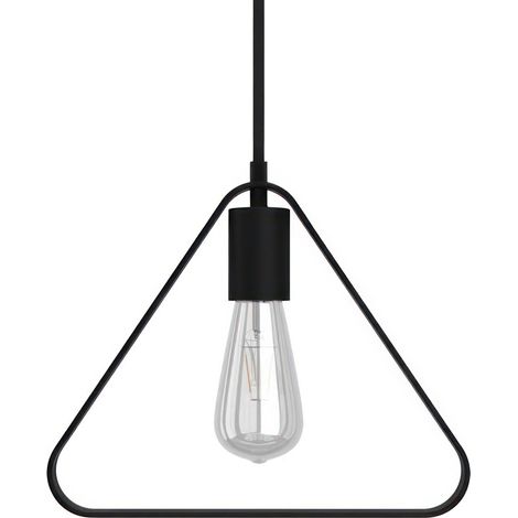 Lampada a sospensione Made in Italy completa di cavo tessile, paralume Duedì Apex e finiture in metallo  Con lampadina - Nero - Matter ON/OFF