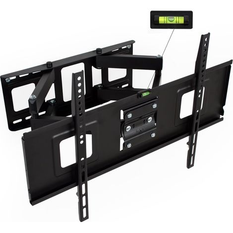 Support Mural TV Max 120 kg Universel inclinable et pivotant pour écrans Plats Vesa Max. 600 x 400 32-100" 81-254cm Distance du Mur Seulement 70 mm