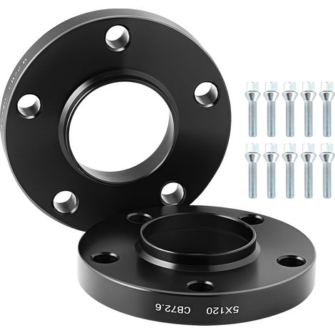 Set de 2 élargisseurs de voie 20 mm avec visserie - Entraxe 5x120 - Alésage 72,6 mm (1/5)