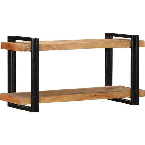 Étagère murale - Étagère flottante 90x33x45 cm bois massif d'acacia (1/5)