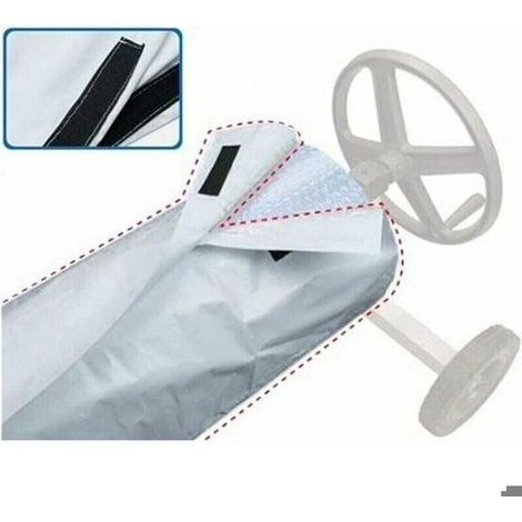 Couverture Enrouleur - Pour Bache Solaire - Protection UV Et Imperméable - Compatible Toutes Piscines Extérieures - 1 Pièce (1/5)