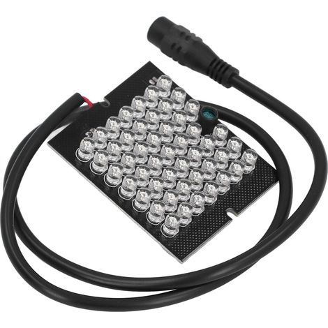 Lampe infrarouge 940 nm, 48 LED, éclairage auxiliaire de vision nocturne à détection automatique pour caméra de vidéosurveillance, 12 V CC (1/5)