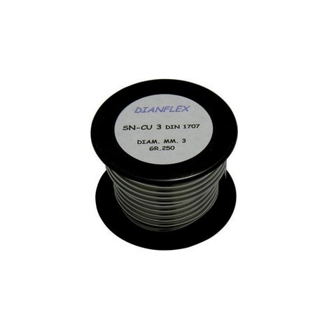 LEGA SALDANTE STAGNO RAME IN ROTOLO L-Sn Cu 3 - DIN 1707- gr. 250- DH- pezzi 1