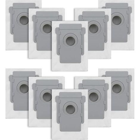 10er-Pack Staubsaugerbeutel für iRobot Roomba i7/i7+/i3/i3+/i4/i4+/i6/i6+/i8/i8+/S9/S9+/j7/j7+/E5/E6/E7 – Ersatzbeutel für iRobot Roomba i7 Zubehörset (1/4)
