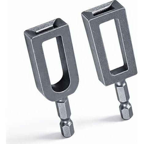 Torsadeuse Fil de Fer 2 Pièces Tige Hexagonale pour Perceuse Électrique (1/5)