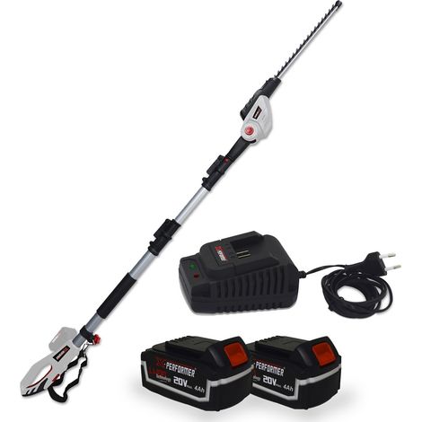 Scie à Ebrancher Taille Haies sur perche 20V Xperformer XP2PSTH20LI - Outil portatif 2 Batteries 4Ah et DOUBLE chargeur