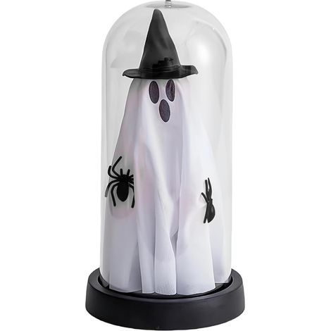 Lampe fantôme d'Halloween Pièce Maîtresse Gothique Automnale Avec LED Figurine Fantôme Halloween Décoration Bureau Pour Bibliothèque, Armoire, Entrée, Rebord Fenêtre, Passionnés, (1/5)
