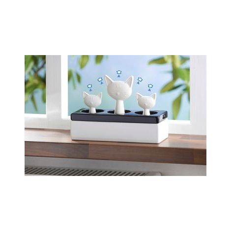 Wenko Nawilżacz d'air céramique noir et blanc 22 cm (1/5)