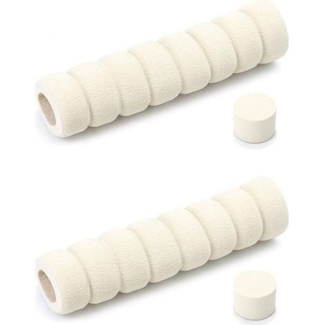 2 Housses de Protection pour Poignées de Porte et Fenêtre – Mousse Douce, Beige, Lot de 2 (1/4)