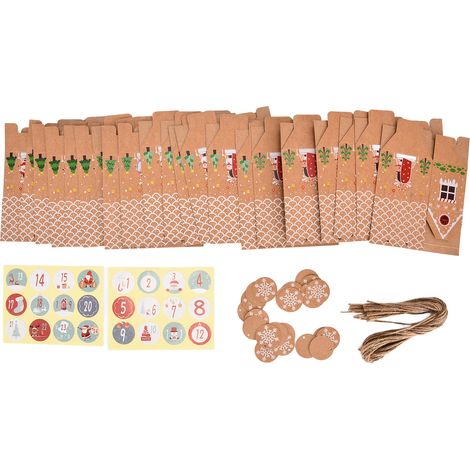 Sacs cadeaux de Noël exquis boîte d'emballage pour bonbons biscuits décoration de fête (1/5)