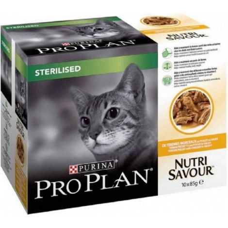 Proplan Gatto Sterilised Pollo 10x85 g PURINA (1/2)