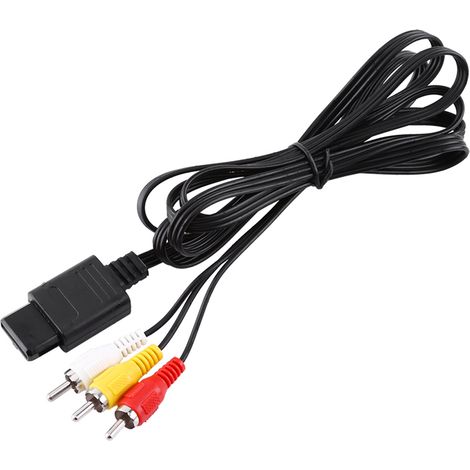Câble RCA Composite Audio Vidéo pour Nintendo 64 et GameCube (1/5)