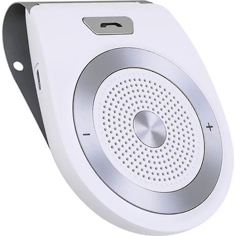 Kit mains libres Bluetooth pour voiture avec capteur de mouvement intégré et compatibilité GPS (Couleur : Blanc) (1/4)