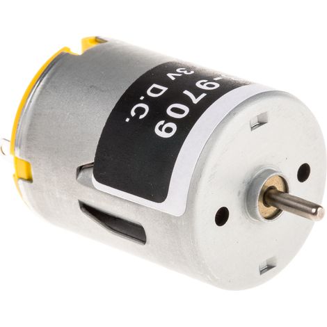 Moteur à courant continu RS PRO, 1,53 V c.c., 1,71 W, 7 200 tr/min., dia. de l'arbre 2mm ( Prix pour 1 ) (1/2)