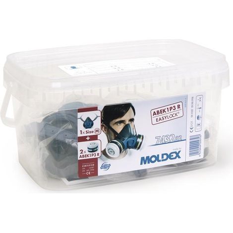Boîte de protection respiratoire 743202 1x700201, 2xA1B1E1K1P3 Filtre 943001 (1/6)