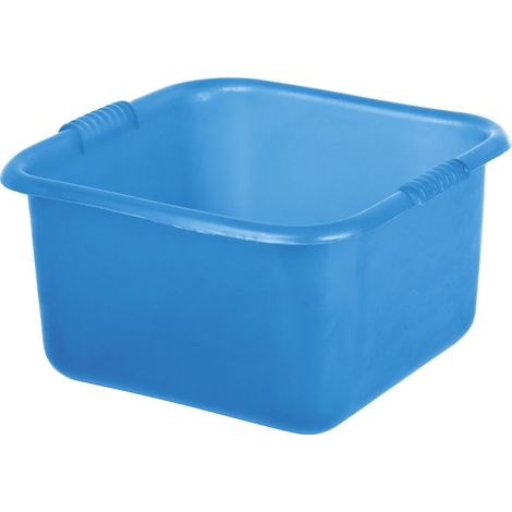 Bagno quadro / bacinella in plastica 30x30 - Azzurro - Mobil Plastic