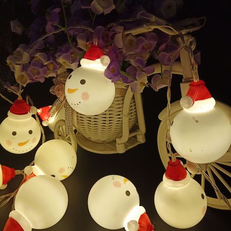 Guirnalda De Luces Led - 20 O 40 Led - Alimentada Por Pilas - Para Árbol De Navidad Y Decoración Exterior E Interior (1/5)