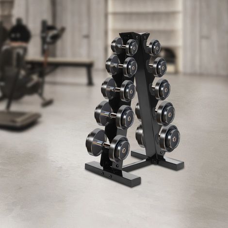 Support à haltères à 5 niveaux, type A, pour la maison, les hôtels et les salles de sport (1/5)