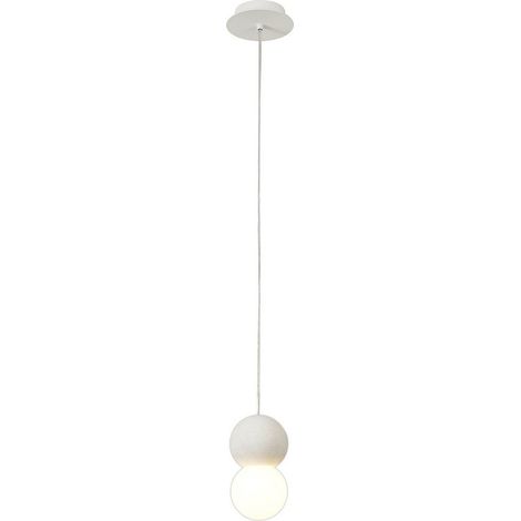 Nouveauté rond blanc suspension ciment couleur GALAXIA 1 lumière MANTRA (1/5)