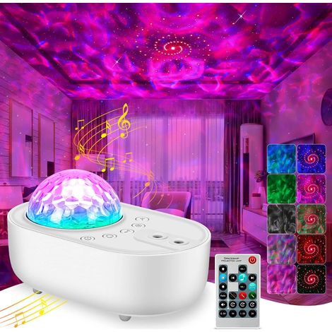 Projecteur Symphonie Céleste, projecteur galaxie intégré avec haut-parleur Bluetooth HiFi, éclairage dynamique 10 couleurs, bruit blanc et fonctions réglables (1/5)