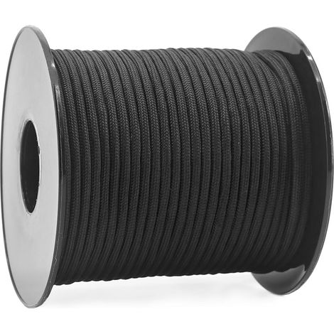 Paracord 3 mm Utility Cords 30M/90M/150M Roll of Tactical Rope 7 Cores Polyester 250 kg Tensile Resistance for Outdoor, DIY, Crafts, Gardening, Camping (1/5)