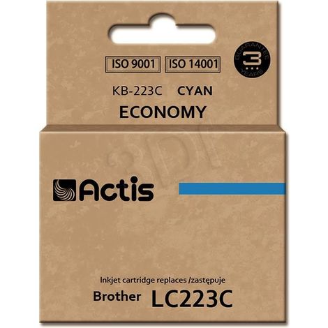 Cartuchos de tinta ACTIS KB-223C - reemplazo para Brother LC223C, azul