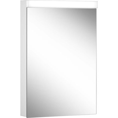 Armario con espejo iluminado LOW basic LED de Schneider, 1 puerta