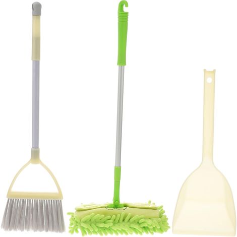 3 pièces Set de Mini Balai Pelle et Serpillière pour Garçon Fille Balai (1/5)