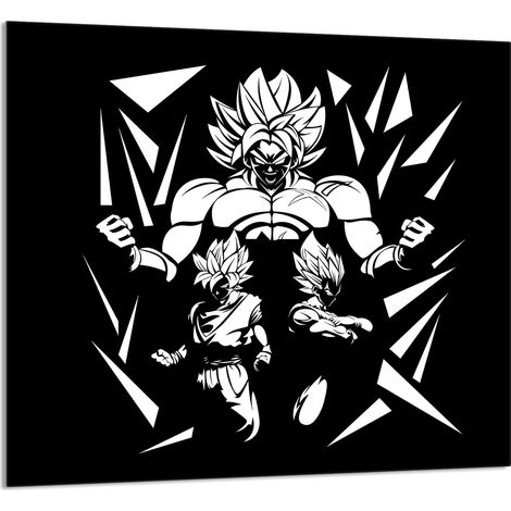 GLASPLATTE FÜR KÜCHE 65x60 Anime