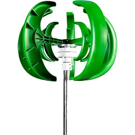 Éolienne à Axe Vertical, Puissance de 3000W, Génération d'Énergie Efficace, Éolienne Seulement3-a, 3000W-a, 24V (1/2)