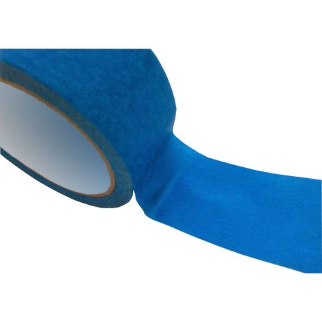 TECPLAST Adhésif de masquage Bleu - 50mm x 25m - ruban de masquage - scotch de masquage