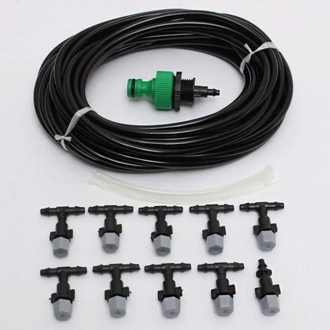 Misting system - 10m³ - 10 sprinklers - Removable nozzle - Integrated filter