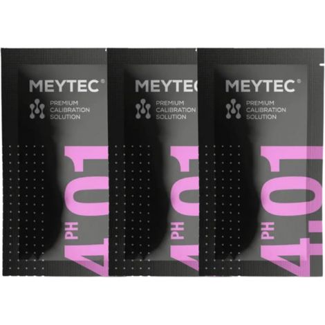 Lot de 3 solutions tampon pH 4 analyse eau piscine - sachet 20 ml x3