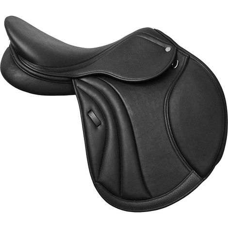 18", nero: Sella da salto in pelle morbida modello Gardena Winner Special con archetto intercambiabile